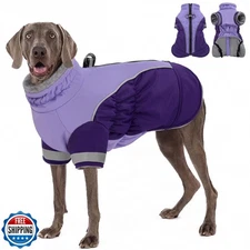 AOFITEE Dog Coat- Two Legged Extra Large Dog Winter Jacket - Zipp