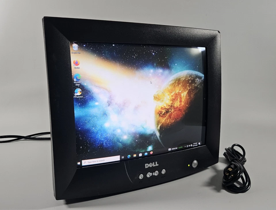 Dell E773c 17" VGA CRT Desktop Comp Monitor 1280x1024 Retro Gaming -No Base - Image 2 of 4