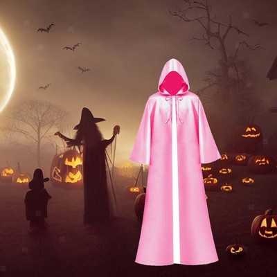 Halloween mit Kapuze Cloak Cosplay Cape Witch Kostüm Teufel Cape Gothic Robe