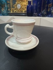 Tasse brûlot en faïence - Sarreguemines, China XIXème