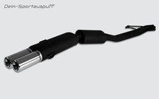 Ulter Sportauspuff BMW 5er E34 Lim. 2x80mm rund eingerollt gerade