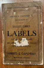 Late 1800s catalog of druggist labels