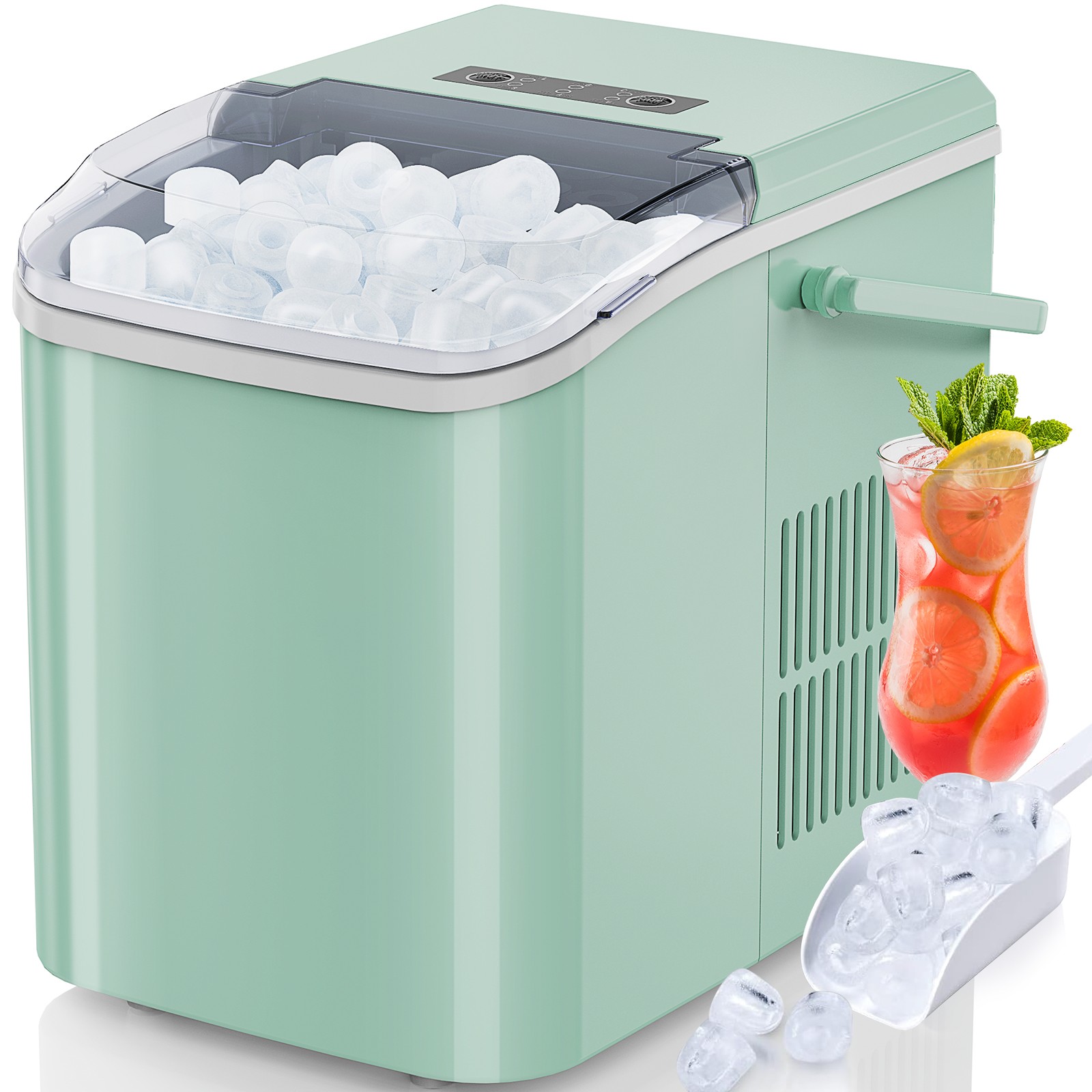 Portable Self-Cleaning Countertop Ice Maker Fast Quiet Efficient-image