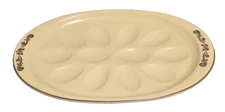 Vintage Pfaltzgraff Village Devilled Egg Oval Serving Plate Platter *
