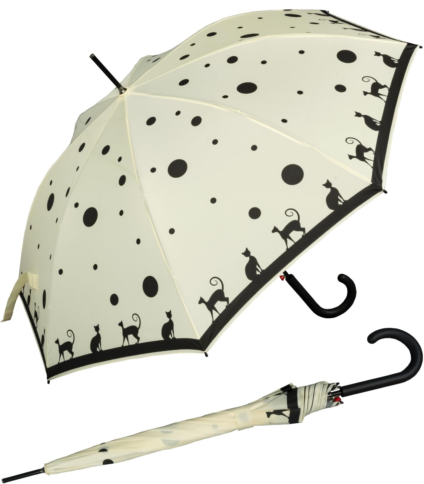 Knirps Ombrellone T.703 Stick Automatic Supernova, Cat-ecru, 103 cm, (T7R)