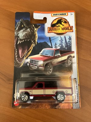 Matchbox Jurassic Park World Dominion MBX RED  86 Ford F-150 Pickup Truck