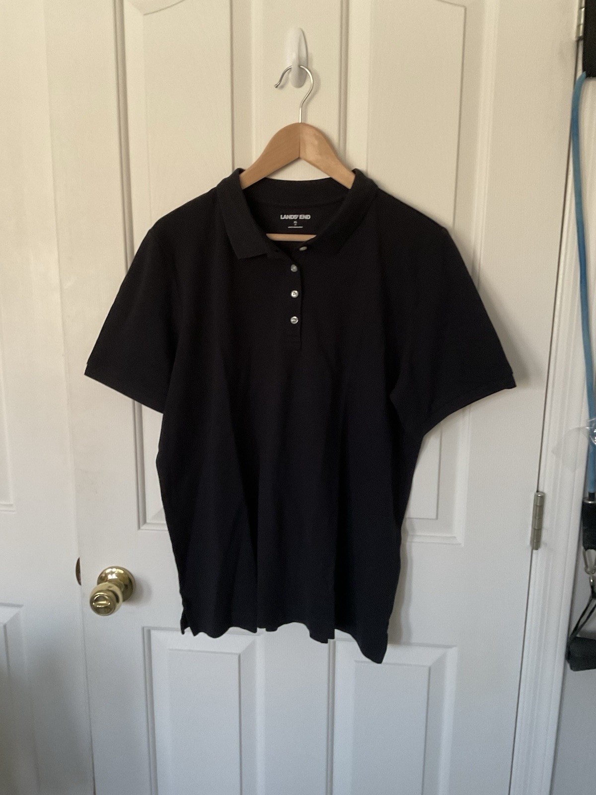 Woman’s Lands End Polo Shirt - Black XL