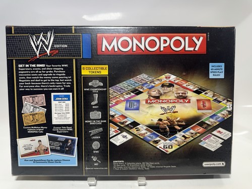 Monopoly 2014 WWE Edition New & Sealed~The rock/Cena/Undertaker - Picture 2 of 3