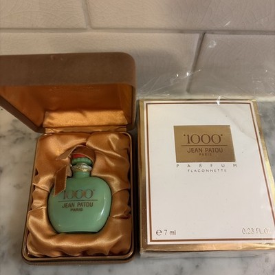 Unused Jean Patou JEAN PATOU 1000 Mille Parfum Bottle 7ml green Flaconnett NOS