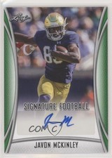 2021 Leaf Signature Green Javon McKinley #BA-JMK Auto 0w8