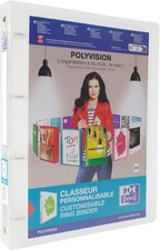 Oxford A4 4 O-Ring Binder, 20mm capacity, 30mm spine, Presentation Folder with 