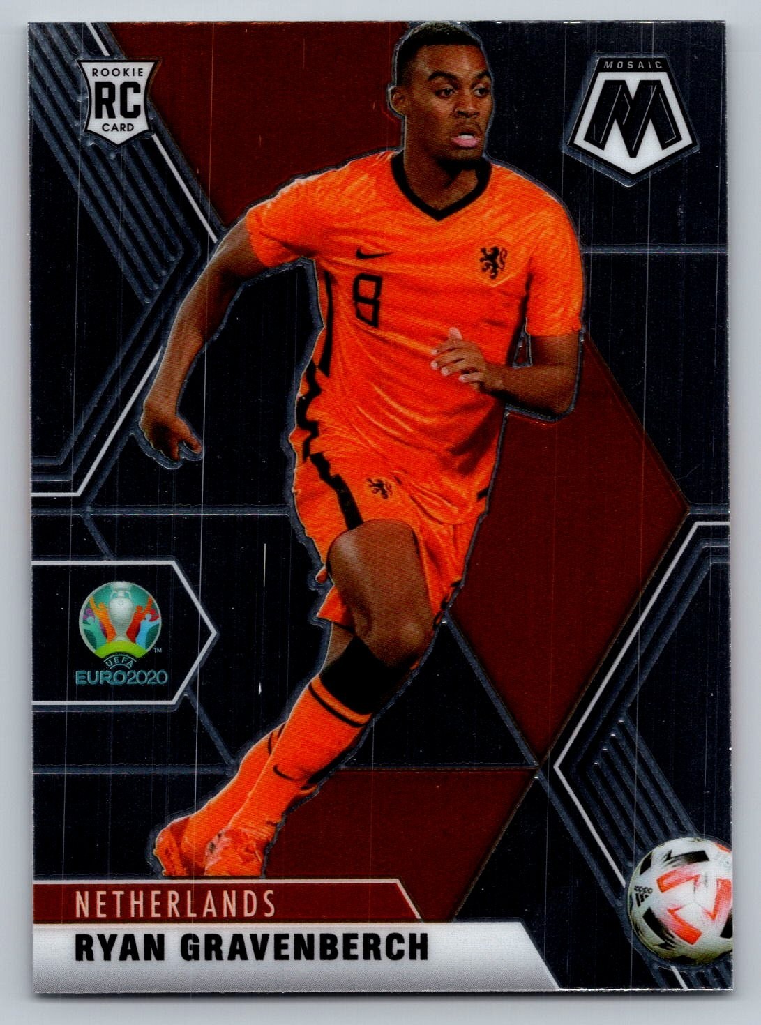 2020-21 Panini Mosaic UEFA Euro Soccer Set Break #148 Ryan Gravenberch