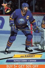 1992-93 Ultra #19 Mike Ramsey Buffalo Sabres Hockey