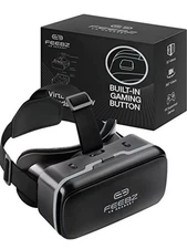 FEEBZ VR Headset for iPhone & Android 1.0 for kids with Links to 3D Video/Games