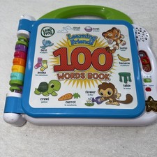 TESTED Leap Frog Learning Friends 100 Words Electronic English Spanish Book Kid