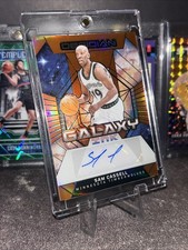 Sam Cassell 2023-24 Panini Obsidian GI-CAS Galaxy Ink Orange Flood Auto #/75