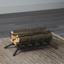 Grille de cheminée robuste pour foyer extérieur, support de rangement pour