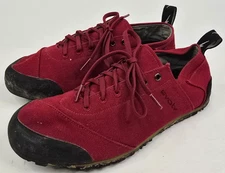 Evolv Red Trax Shoes Rock Climbing Mountain Canvas Lace Up Mens Size 9