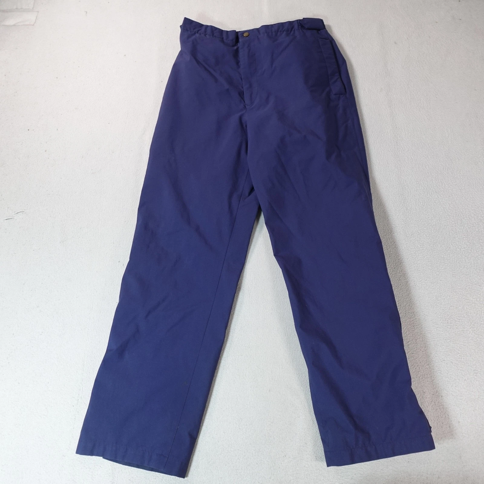 Tourney GORE-TEX Pants Mens Medium Blue Waterproof Rain Elastic Waist 30x29