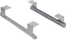 Emuca - Set of Roller-Bearing Runners for underdesk keyword Platform/Shelf/Draw