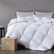 Comforter Queen Size 90 x90 Goose Down 420TC Cotton White PCF-C2402DFCWGDF Coast
