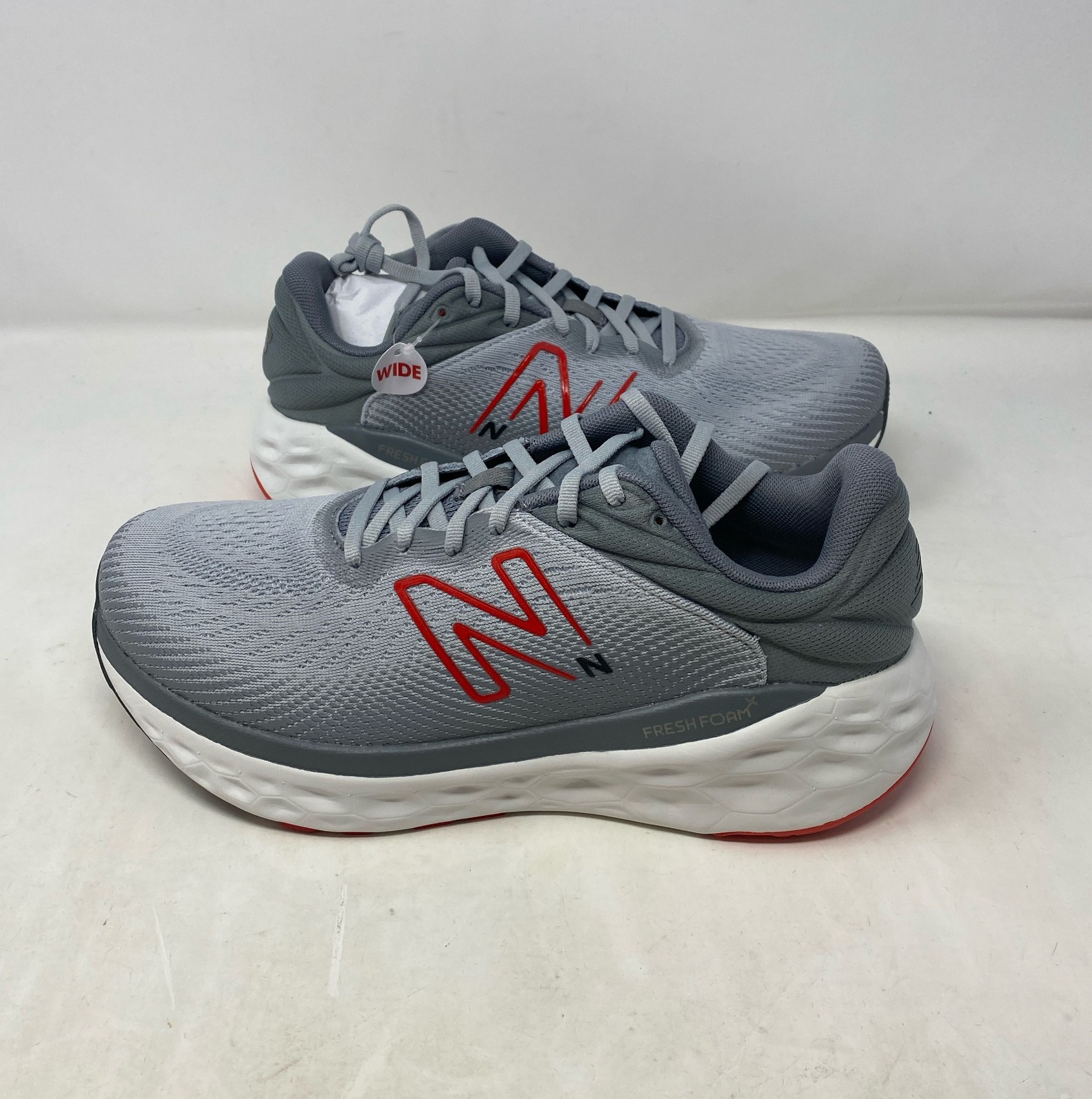 New Balance Fresh Foam X 840v1 Men’s Shoes Aluminum Grey/True Red 9 2E Wide