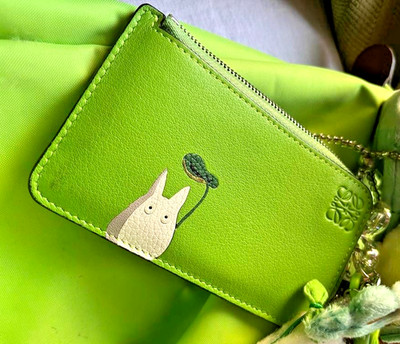 LOEWE × Studio Ghibli Totoro Zip Card Holder Coin Purse Limited Edition Japan