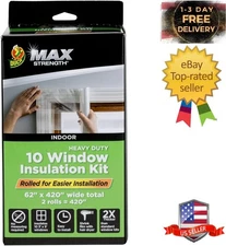 Window Insulation Kit, Winter Window Standard Window - 10 Pack,62 In. x 420 In,C