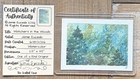 ACEO Original Watercolor Trees Forest Nature Spiritual Hidden Faces ~ No Reserve — photo 2