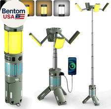 Telescopic Camping Lights, Rechargeable Camping Lights with Stand,12000Mah Colla