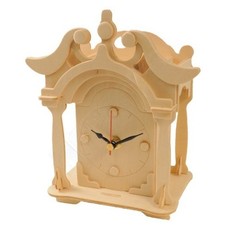 Shelf Clock: Wood Craft Assembly Wooden Construction Clock Kit