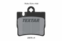 Textar Bremsbelagsatz Scheibenbremse Q+ 2307801 FüR Mercedes Klasse C215 W220