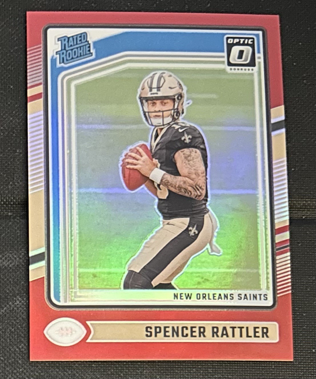 2024 Panini Donruss Optic Rated Rookie Red Prizm /125 Spencer Rattler RC #289