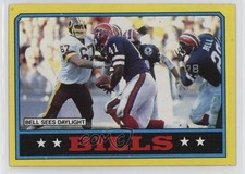1986 Topps Buffalo Bills Greg Bell (D* on Copyright Line) #383 17qs
