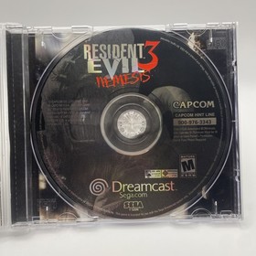 RESIDENT EVIL 3: NEMESIS - SEGA DREAMCAST 2000 COMPLETE WITH MANUAL - UNTESTED