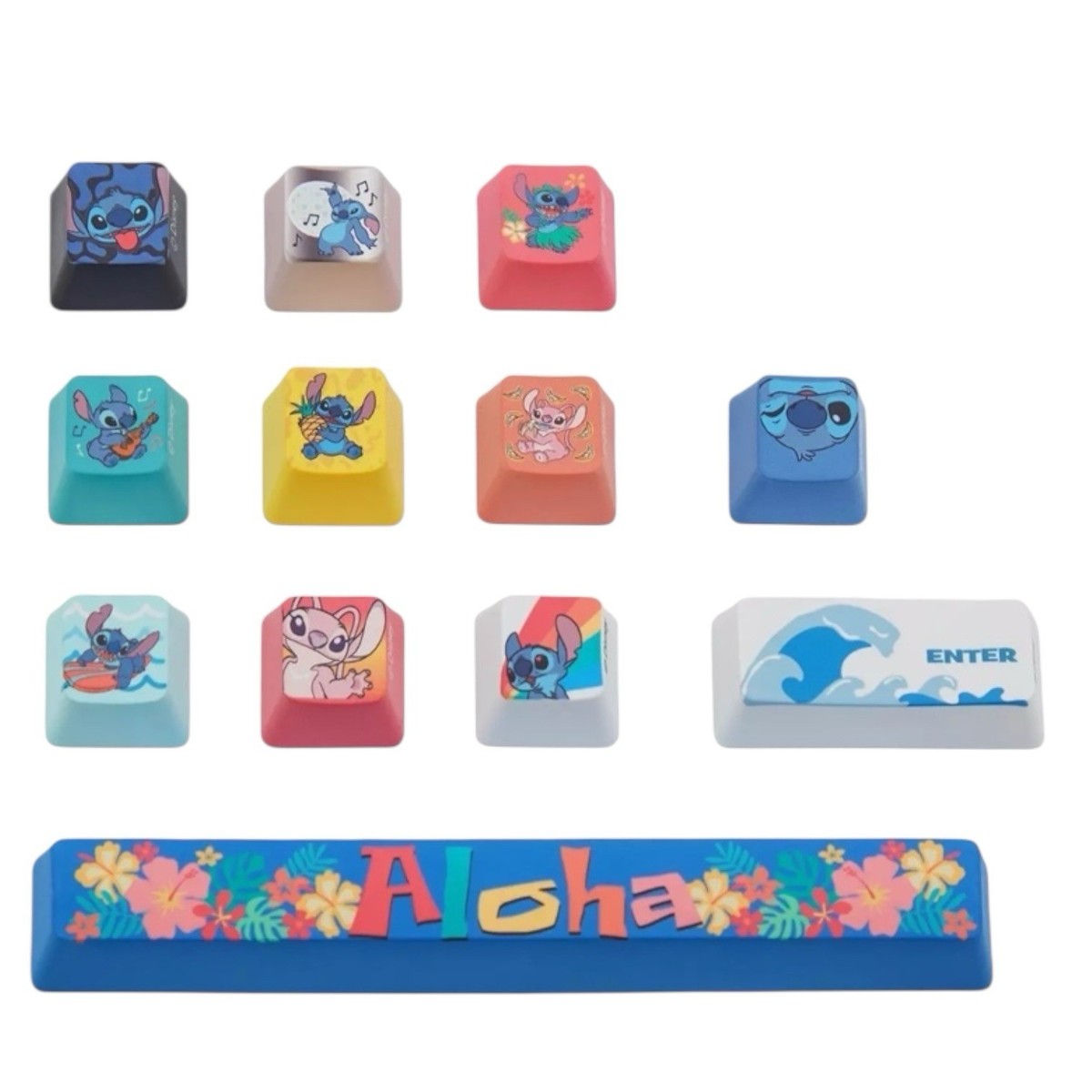 Disney Stitch Key Cap Set NEW Culturefly For Mechanical Keyboard