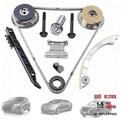 Primary Engine Timing Chain Kit with VVT Sprockets FIT 2006-2016 Chevy Equinox 