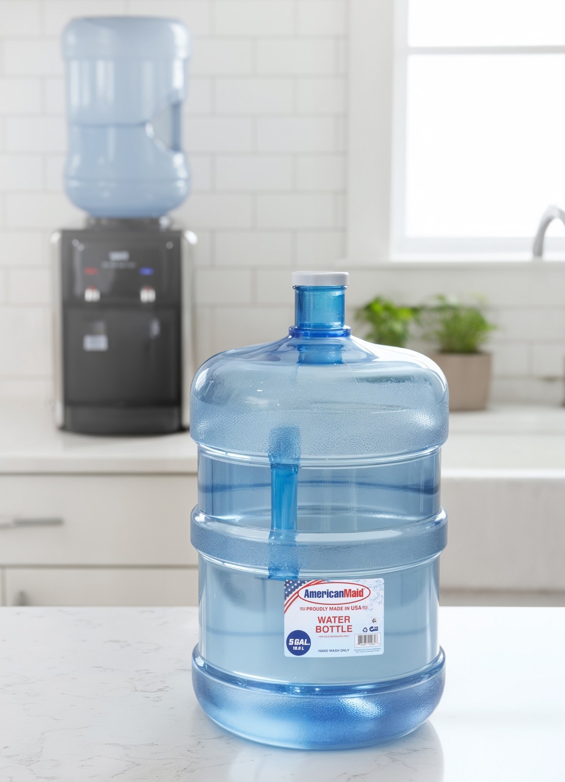 Large Reusable 5 Gallon Water Bottle Jug Container BPA Free Home Office Storage