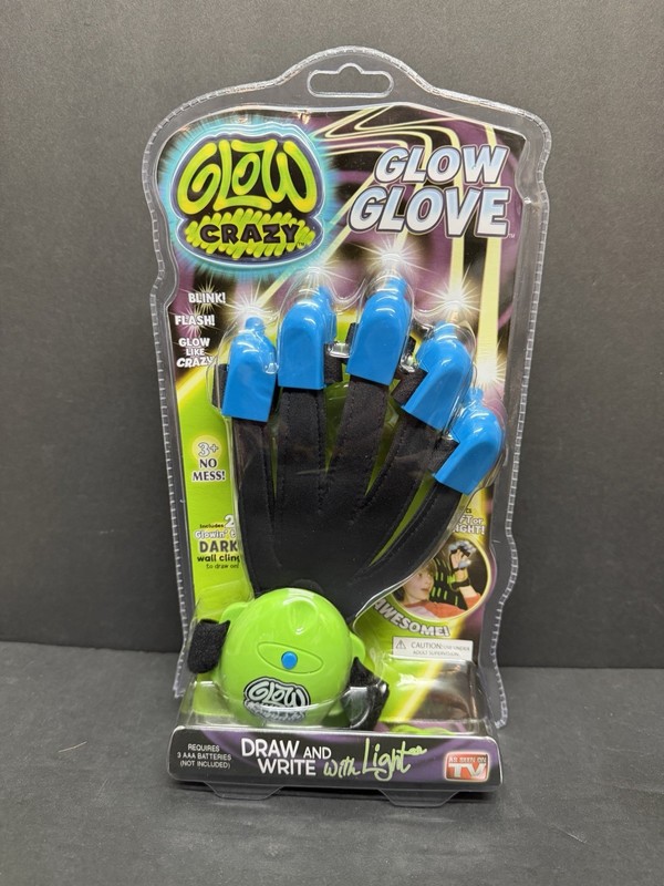 Glow Crazy Glow Glove By Techno Source 2012 As Seen On TV BRAND NEW SEALED