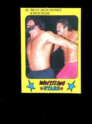 1986 Monty Gum Wrestling Stars #45 Billy Jack Haynes / Rick Rude