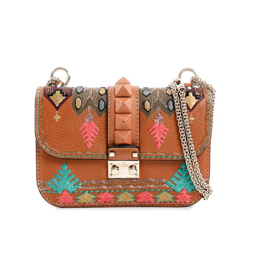 Valentino Chain Shoulder Bag GWB00566 Brown Unisex Used A