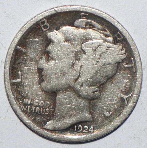 1924 D Mercury Dime FINE (O261)