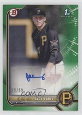 2022 Bowman Paper Prospect Auto Green Border 69/99 Jack Carey #PPA-JC Auto f5g