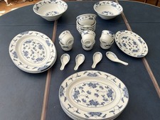 Beautiful Blue & White - Bowls Plates Serving Dishes Perfect for Sharing Food