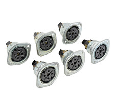 Lot of 6x RUSSELLSTOLL EVER-LOK 8945 RECEPT 10A-250V, 15A-125V, 20A-125V/250VAC