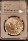 1923-P NGC MS63 PEACE DOLLAR