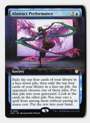 Abstract Performance (Extended Art) 67 Commander: Secrets of Strixhaven MTG NM