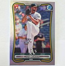 Topps 2026 Bowman Chrome Luis Morales Athletics Red Logo Rookie Card #49. rookie card picture