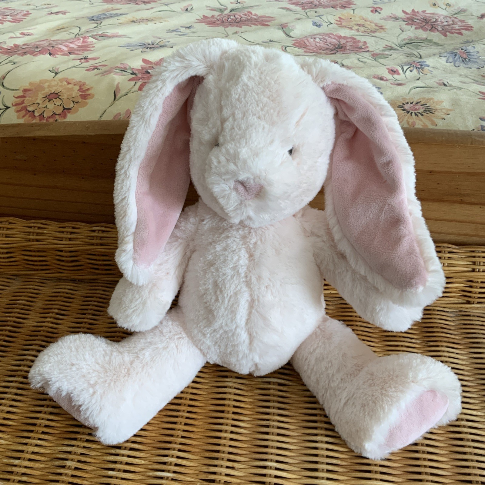 Marks And Spencer M&S Pale Pink Bunny Rabbit Comforter Soft Toy Plush 06583446