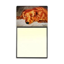 Red Longhaired Dachshund Sticky Note Holder
